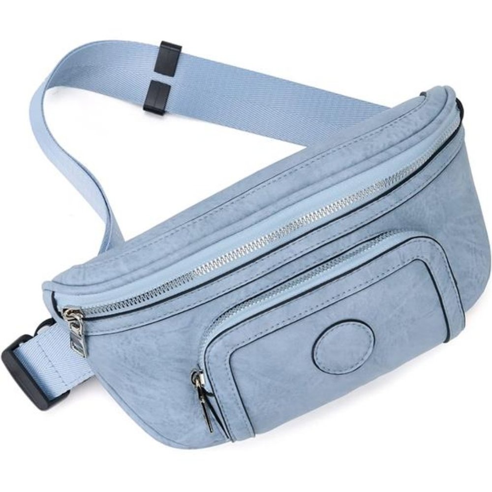Vintage Fashion Cross Body Belt Bag Celeste